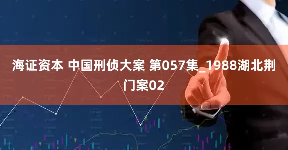 海证资本 中国刑侦大案 第057集_1988湖北荆门案02