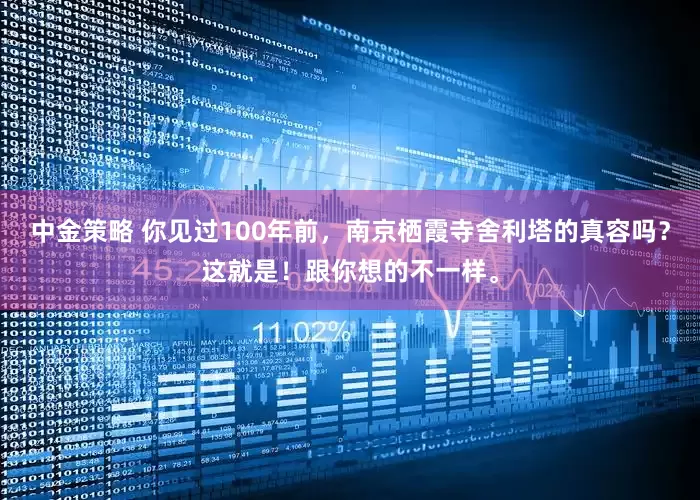 中金策略 你见过100年前,南京栖霞寺舍利塔的真容吗?这就是!跟你想的不一样。